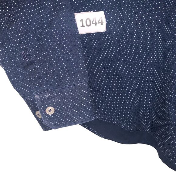 BUNDLE•DRESS SHIRTS•2/$35•3/$50-Express, Men's Polka Dot, M, Blue, White, Dot - Picture 4 of 4